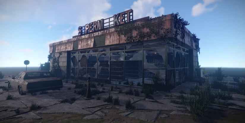 Kleines Monument: Supermarkt